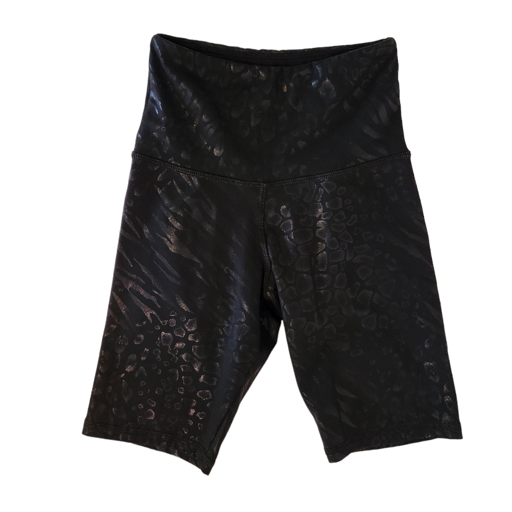 Strut This Bike Shorts - Black Leopard Shine